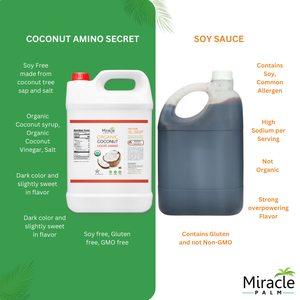 Miracle Palm Organic Coconut Liquid Aminos - 1 Gallon