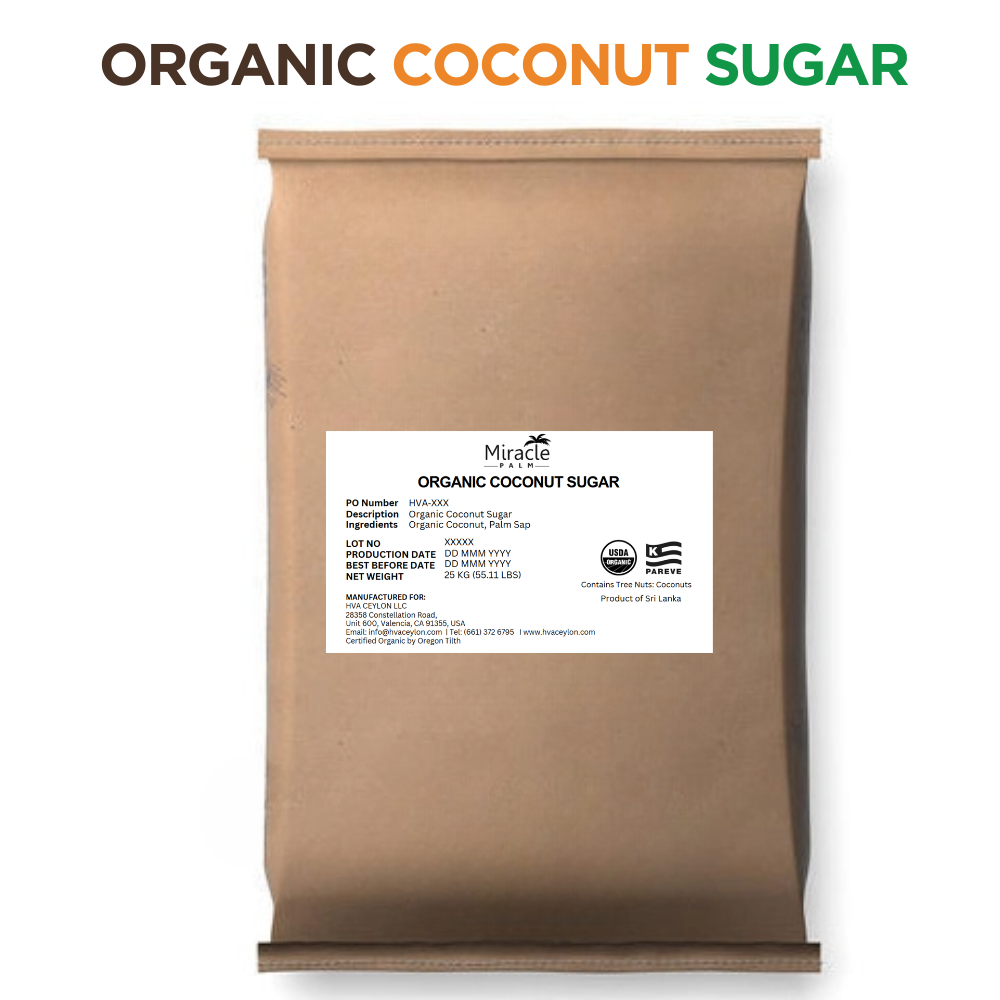 Miracle Palm Organic Coconut Sugar - 25kg Bag