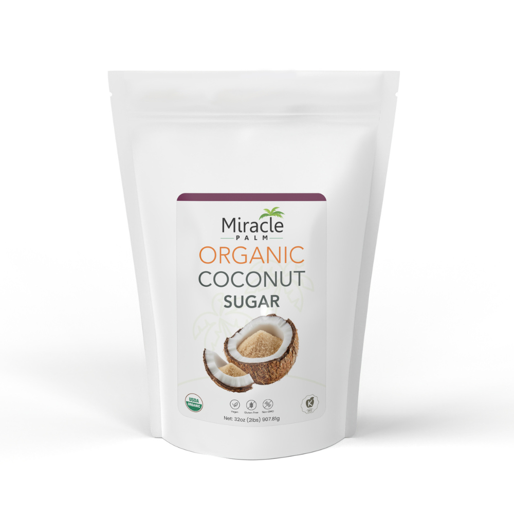 Miracle Palm Organic Coconut Sugar - 2 lbs Pouch