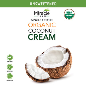 Organic Aseptic Coconut Cream 24% Fat - Unsweetened  20kg (44lb) Bag in Box